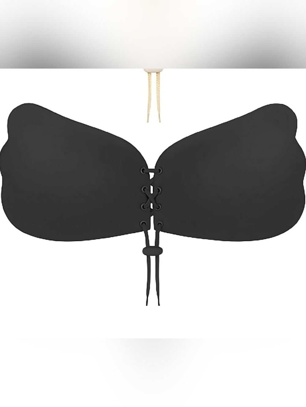 🔷️ Umooie Strapless Black Sticky Bra Size B NWT